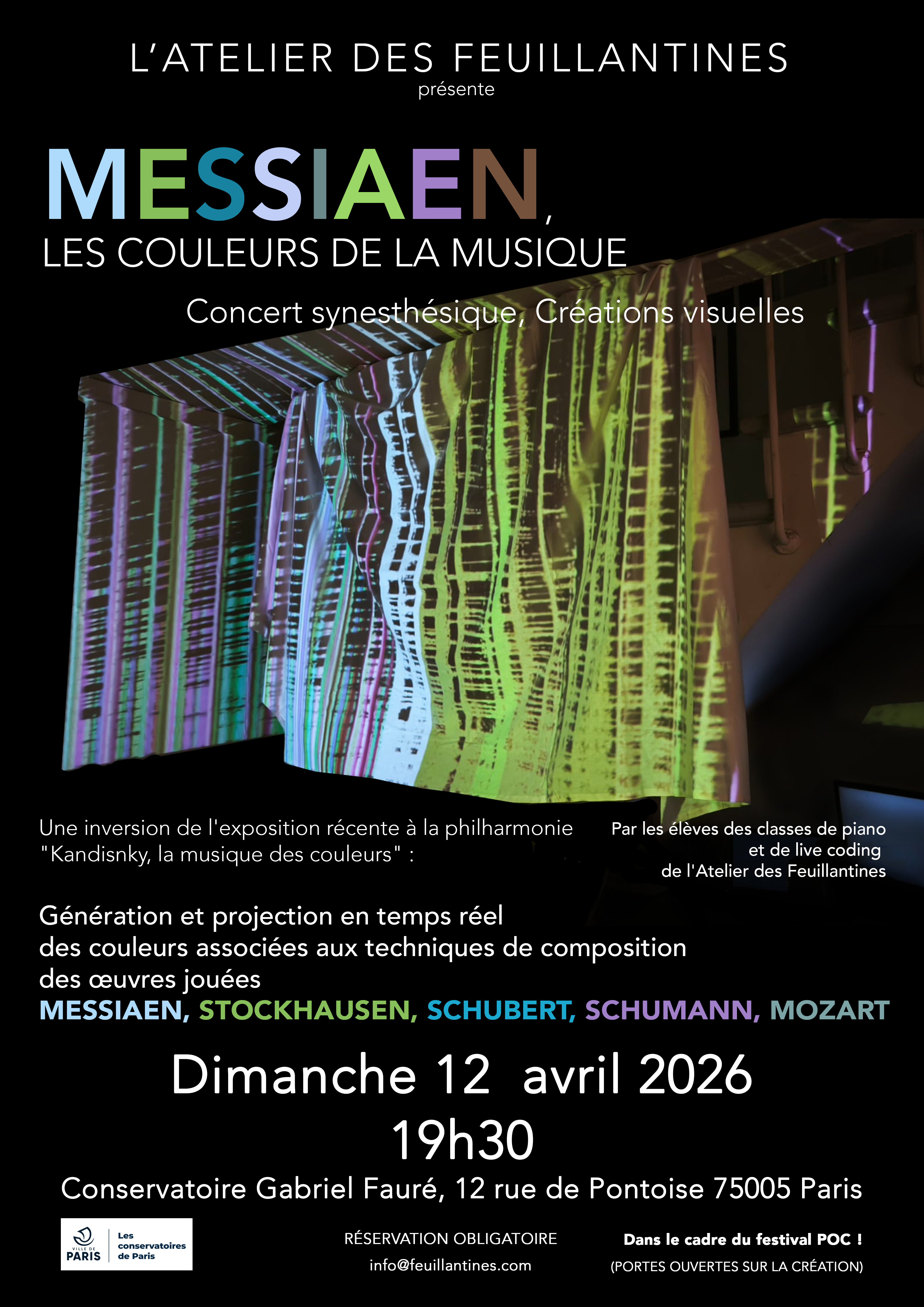 AFFICHE CONCERT SYNESTHESIE