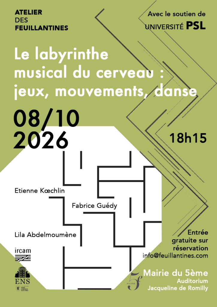 Labyrinthe musical du cerveau FÊTE DE LA SCIENCE 2026